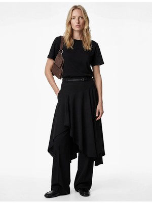 Koton Pamuklu Kısa Kollu Bisiklet Yaka Oversize Basic Tişört