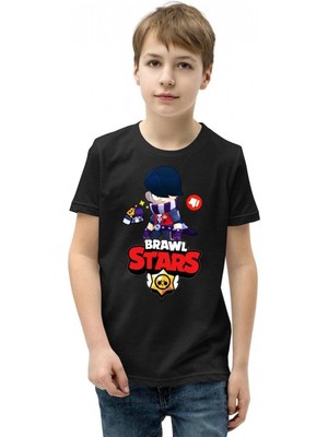 Marsilyan Bisiklet Yaka Kısa Kol Baskılı   T-Shirt - Siyah -