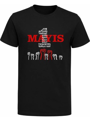 Efendioğlu Design Yumruklar 1 Mayıs Işçi Emekçi ve Dayanışma Günü T-Shirt