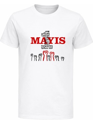 Efendioğlu Design Yumruklar 1 Mayıs Işçi Emekçi ve Dayanışma Günü T-Shirt