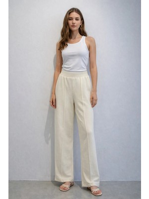 Mavi Cima Dikiş Beli Lastikli Triko PANTOLON-M1011095-80194
