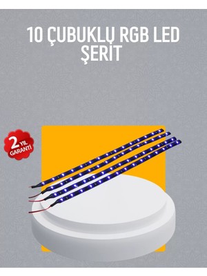 Nemere İthalat LED Yağmur Işığı Seti 10 Adet Meteor Çubuk Aydınlatma Nemere Ithalat
