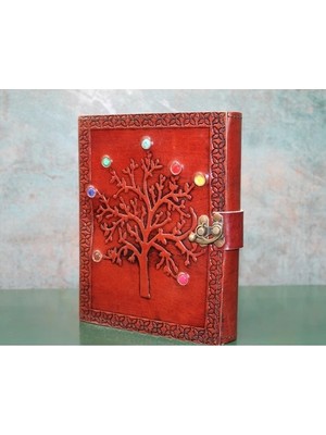 Renas Store Taşlı Deri Defter Model 6