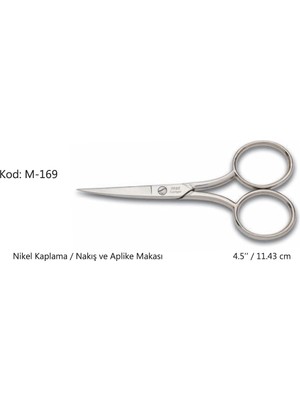 Renas Store Europe Az Kalın Nakış Makası Süper Kalite No:4,5 11,43 cm