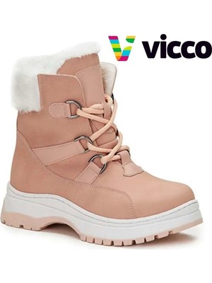 Vicco Alexis Çocuk Bot 31 Numara Kürklü Tasarım ile Soğuk Kış Günlerinde Sıcaklık Sağlar