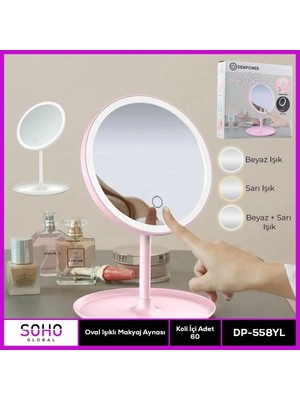 Uravas Store Oval Işıklı Makyaj Aynası