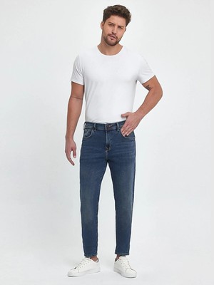 LTB Erkek Dıego X Y Normal Bel Skınny Jean Pantolon Orta Mavi Esnek Pamuklu Casual Model