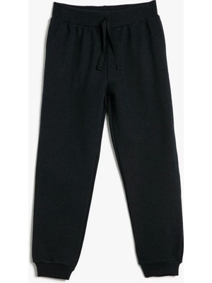 Koton Jogger Eşofman Altı Basic Beli Bağlamalı