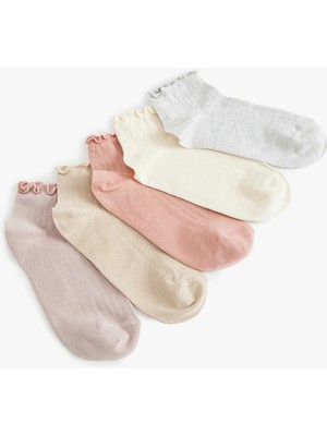 Koton 5'li Fırfır Detaylı Soket Çorap Seti