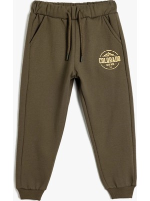 Koton Erkek Çocuk Normal Bel Regular Kalıp SWEAT BOTTOMS Rahat Eşofman Pantolonu