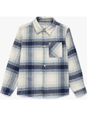 Koton Shırts Ls (Aw 25) Erkek Çocuk Grafik Desenli Günlük Tayt Kesim Boru Paça
