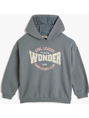 Koton Kız Çocuk Sweatshirt Mavi 4WKG10347AK