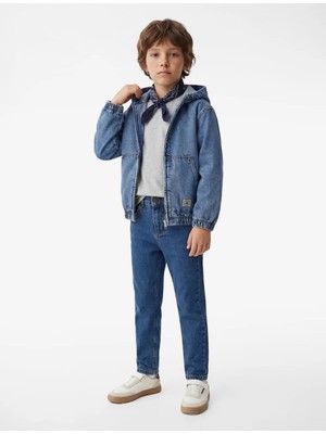 Koton Beli Ayarlanabilir Indigo Erkek Çocuk Jean Pantolon 6SKB40010TD