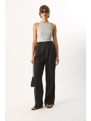 Vena Kadın Chloe Wide Leg Palazzo Pantolon %100 Lyocell (Tencel™) - Siyah