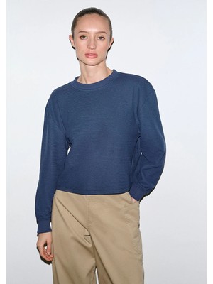 Mavi Bisiklet Yaka Lacivert Sweatshirt 1S10508-70487