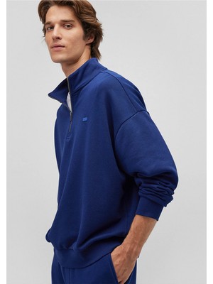 Mavi Yarı Fermuarlı Lacivert Basic Sweatshirt0S10279-70758