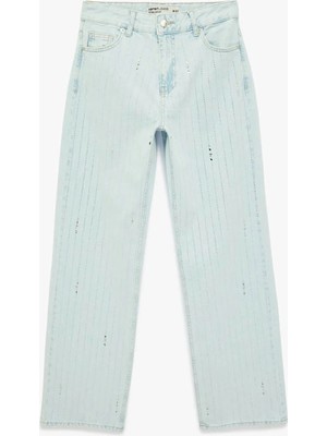 Koton 26YY59000164 Açık Mavi Kadın Jean Pantolon 6SAL40011MD