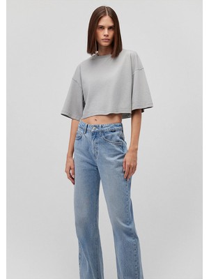 Mavi Gri Basic Crop TIŞÖRT1612662-70098