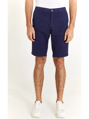 U.S. Polo Assn. Normal Bel Regular Fit Lacivert Erkek Bermuda Şortrt DESTA24Y