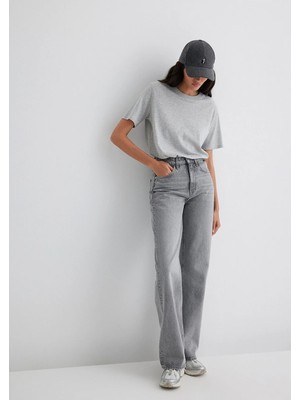 Mavi Kadın Vıctorıa Pantolon  M101072-90392 Geniş Paça Slim Fit 26 / 28 Pamuk Kumaş Desenli Günlük Stil