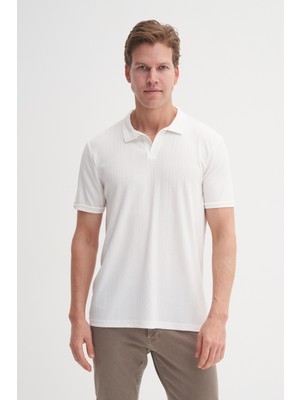 Cazador Polo Yaka Regular Fit Örme Dokulu Tişört