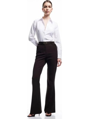 Koton Regular Fit Klasik Yaka Uzun Kollu Poplin Gömlek