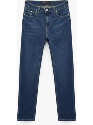 Cepli Straight Fit Düz Paça Jean Pantolon - Mark Straight Jeans