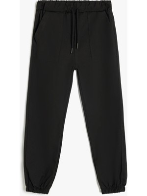 Koton Standart Bel Cepli Düğme Detaylı Basic Jogger Pantolon