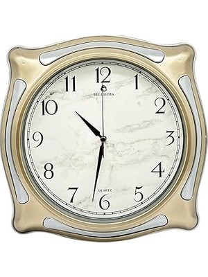 Uravas Store Bellisima BL-1056 Serisi Klasik Kadran Sessiz Akar 30 cm Duvar Saati Gold-Gri