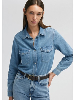 Mavi Merida Classic Denim Indigo Mavisi Jean Gömlek 1210662-86492