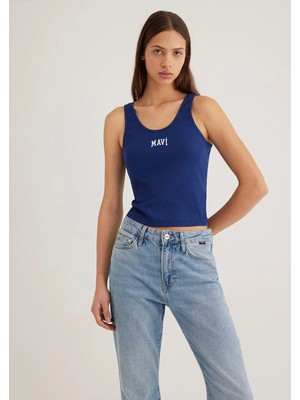 Mavi Logo Baskılı Lacivert Atlet 1611899-70722