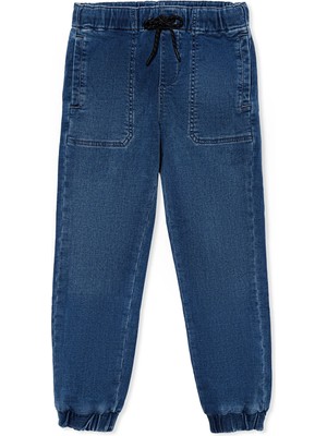 Mavi Jon Sporty Indigo Mavisi Jean Pantolon Erkek Çocuk Modern Stil Cepli Tapered Fit