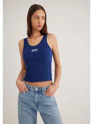 Mavi Logo Baskılı Lacivert Atlet 1611899-70722