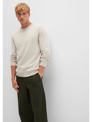 Mavi Bisiklet Yaka Bej Sweatshirt 0S10457-35111