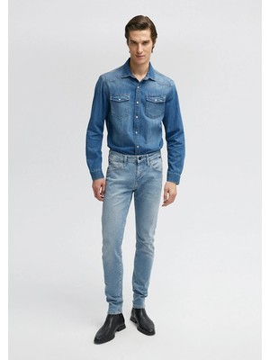 Mavi Kvnç Mavi Black Gölgeli Açık İndigo Mavisi Jean Pantolon 001070-33974