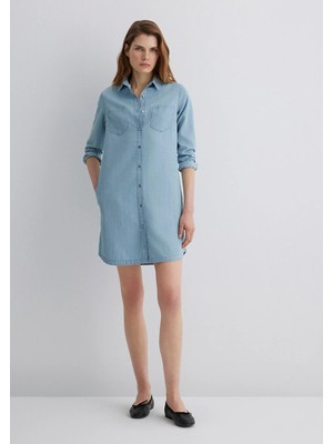 Mavi Liz Everyday Açık Mavi Jean Elbise 130656-89576