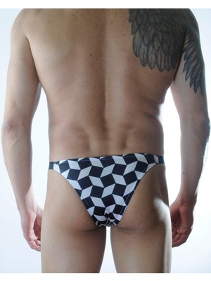 Renas Store Erkek Küp Desenli Brazillian Slip