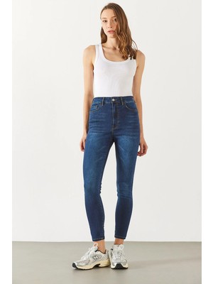 Holly Naturel Dark Yüksek Bel Skinny Jean Pantolon(Tencel)(Tm) - Naturel Dark