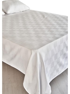 Uravas Store Tek Kişilik Pamuk Beyaz Tek Pike 160X240