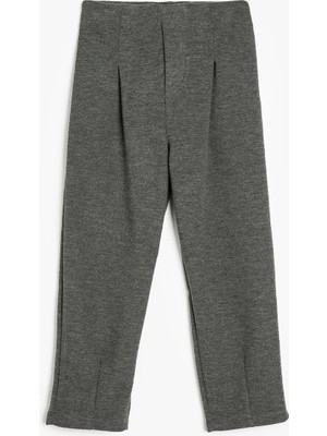 Koton Basic Pantolon Beli Lastikli Pile Detaylı