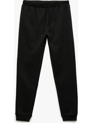 Koton Pamuklu Beli Bağlamalı Şardonlu Basic Jogger Eşofman Altı