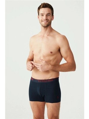 U.S.POLO 80097 ERKEK 3 LÜ LİKRALI COTON SİYAH -ANTRASİT-LACİVERT BOXER