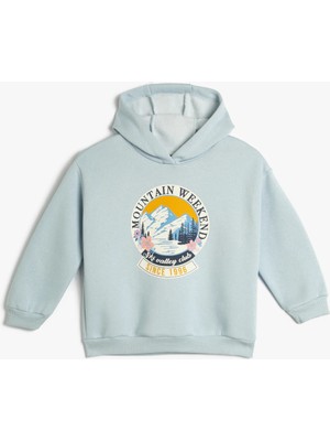 Koton Koton Kadın Sweatshirt Mavi 4WKG10263AK
