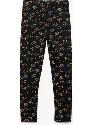 Koton Kız Çocuk Leggıngs (Aw 25) Günlük Kullanım İçin Grafik Desenli Dropsuz Tayt