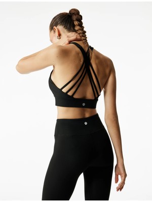 Slim Fit U Yaka Sırt Detaylı Sporcu Sütyeni