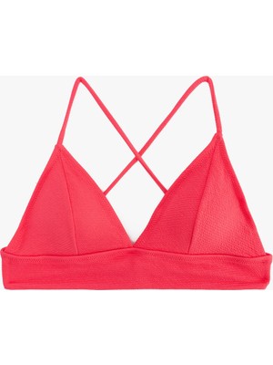Koton Arkası Çapraz Askılı Bağlama Detaylı Bralet Bikini Üstü