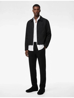 Koton Regular Fit Cepli Beli Bağcıklı Kumaş Pantolon