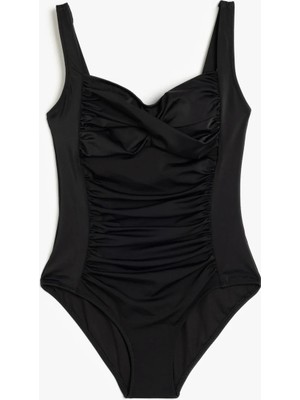 Koton Kruvaze Drape Detaylı Toparlayıcı Mayo