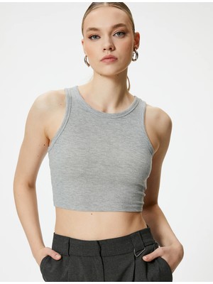 Koton Crop Atlet Ribanalı Bisiklet Yaka