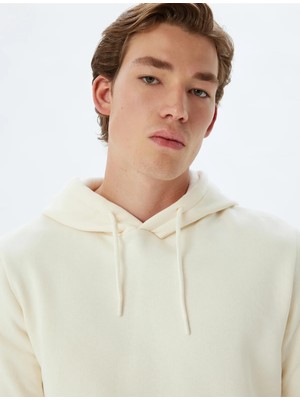 Koton 5WAM70001MK Koton Erkek Sweat Ekru